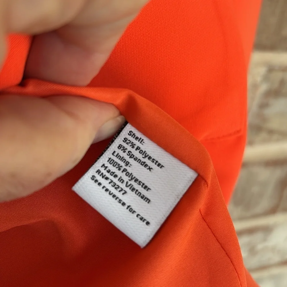 Nine West Orange One Button Blazer - Picture 8 of 12